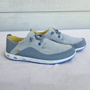 Columbia Bahama Vent Loco Relax III Boat Shoe Men SZ 8 Grey Slip-On BM2658-090